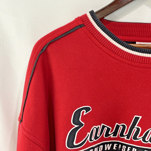 Dale Earnhardt Jr Mens Sweatshirt XXL Red Pullover Nascar Chase Authentics Bud - Picture 2 of 12